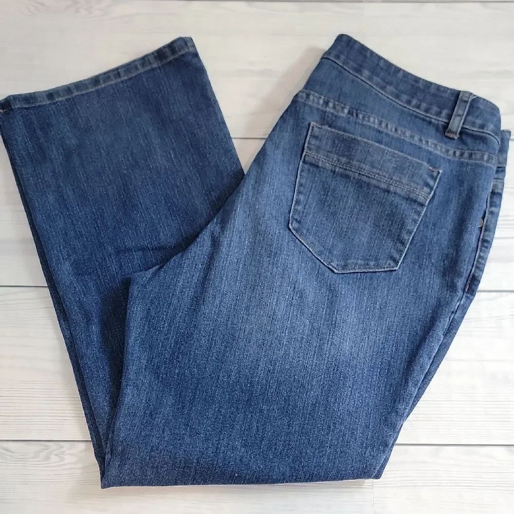 Christopher & Banks Blue Denim Modern Fit Jeans Womens Size 14 Short